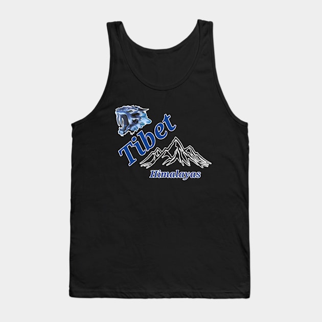 Tibet Himalayas Tank Top by Wild Soul